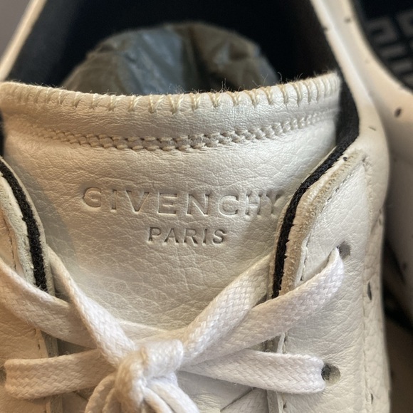 Givenchy logo Sneakers White/Black Men Size US 8.5 / EU 41 - Picture 7 of 10